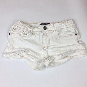 LUCKY BRAND girls white cut off shorts
